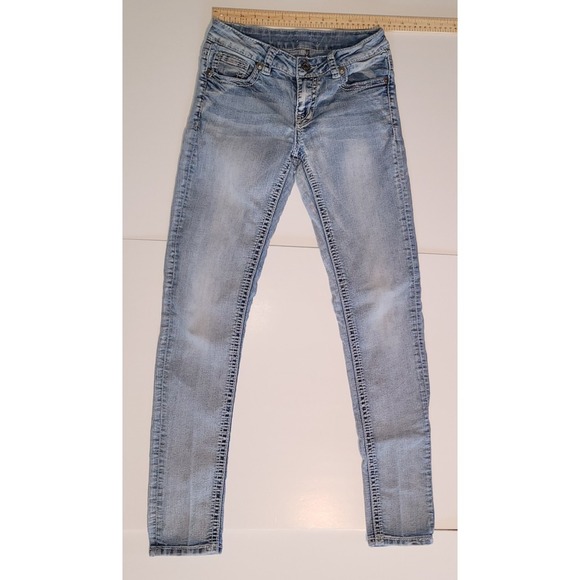 Warehouse one Skinny Jeans Women's Size 26Reg Light  Blue Low Rise‎  Denim - Picture 5 of 10